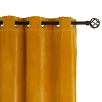 Cortina Velvet Amarelo Just Home Collection