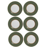 Kit com 6 Pratos Rasos Celebrate Verde Alleanza