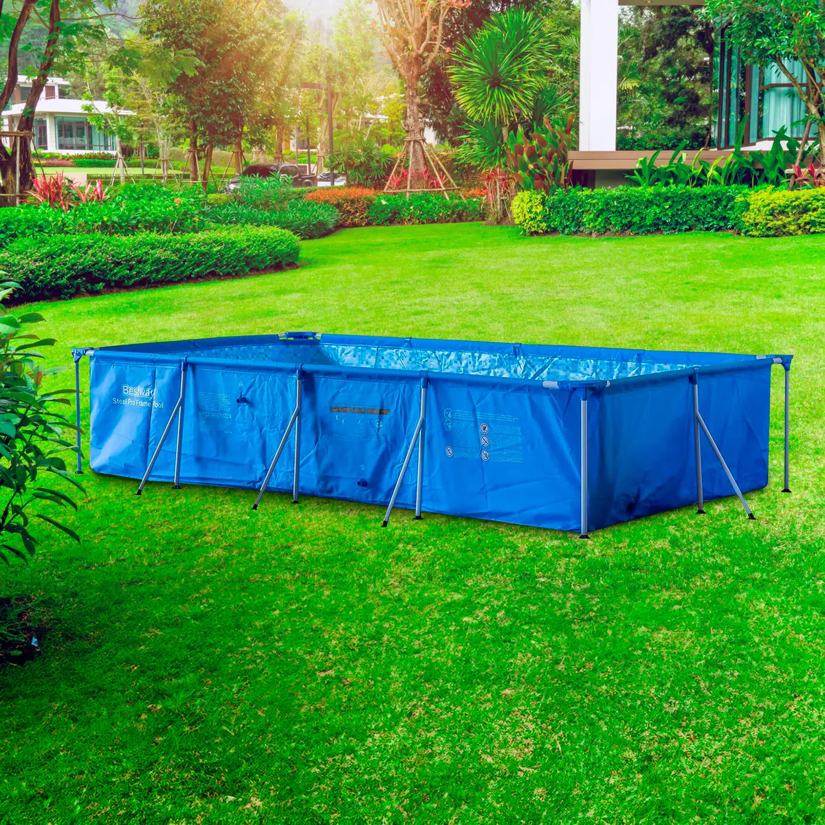 Piscina Estrutural Retangular 3.300L Bestway, marca Bestway - Foto 2