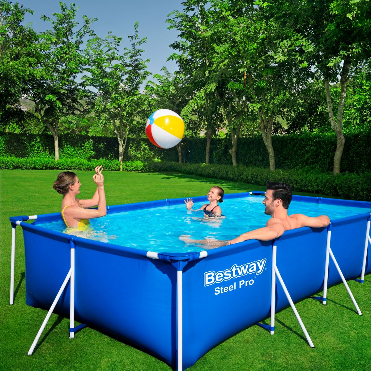 Piscina Estrutural Retangular 5.700L Bestway, marca Bestway - Foto Principal