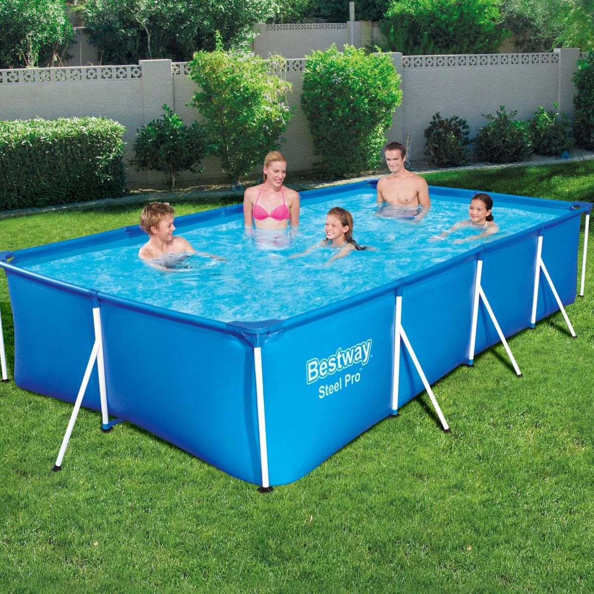 Piscina Estrutural Retangular 5.700L Bestway, marca Bestway - Foto 2