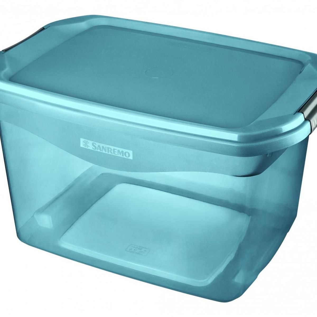 Caixa Organizadora Plástico 29 Litros Flex Azul Sanremo, marca Sanremo - Foto Principal