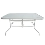 Mesa Retangular com Vdo, Branco.