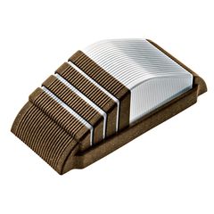 Arandela Linha Face 1 Lâmpada E27 294 9,5x12,5x28cm Polipropileno Marrom Dital