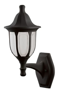 Arandela Linha Modna 1 Lmpada E27 431 38x16,5x21cm Polipropileno Preto Dital