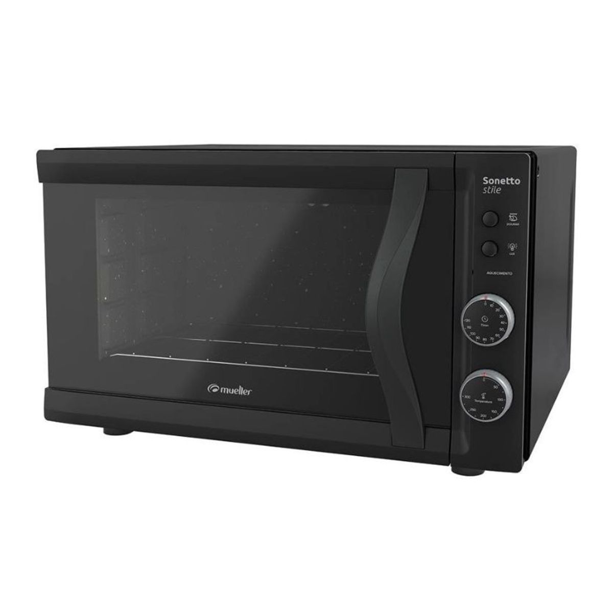 Forno Eletrico Mueller Sonetto 44 Litros Grill Dourador Preto Fosco 220V, marca Mueller - Foto Principal