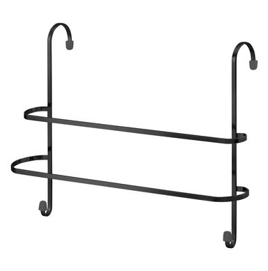 Suporte para Toalhas Duplo sem Furo Black Passerini