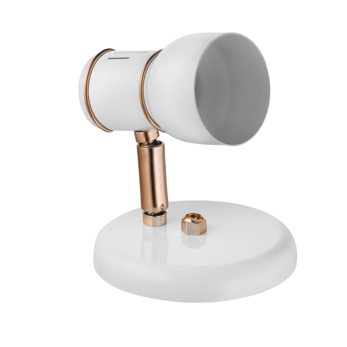 Spot Linha New Pint 1 Lâmpada E27 Ou Par 20 267/1 13x13x13cm Alumínio Branco e Cobre Dital, marca Dital - Foto 2