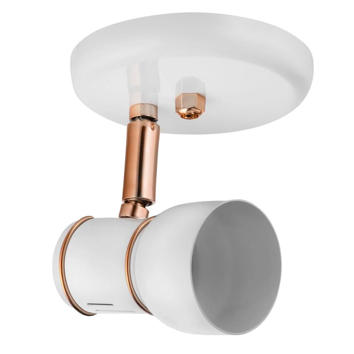 Spot Linha New Pint 1 Lâmpada E27 Ou Par 20 267/1 13x13x13cm Alumínio Branco e Cobre Dital, marca Dital - Foto Principal