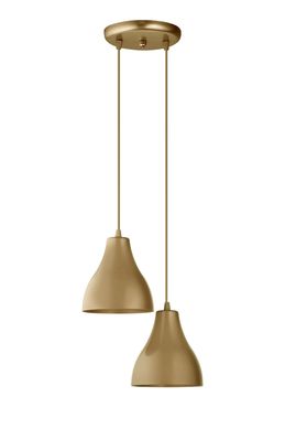 Pendente Loftpara 2 Lmpadas E27 311/2 90x16x15cm Polipropileno Ouro Velho Dital