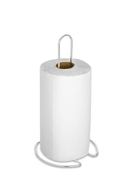 Suporte Vertical para Rolo Papel Toalha Prtico Cromado Passerini