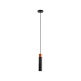 Pendente Clarin Tubo 2'' 120x9x9cm 508 Alumínio Preto e Cobre Dital