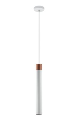 Pendente Clarin Tubo 2'' 120x9x9cm 509 Alumnio Branco e Cobre Dital