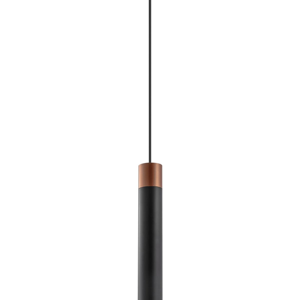 Pendente Clarin Tubo 2'' 120x9x9cm 509 Alumínio Preto e Cobre Dital, marca Dital - Foto Principal