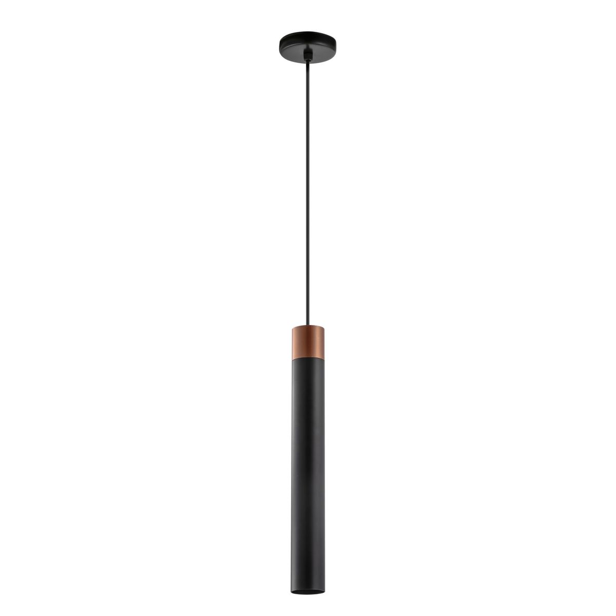 Pendente Clarin Tubo 2'' 120x9x9cm 509 Alumínio Preto e Cobre Dital, marca Dital - Foto Principal