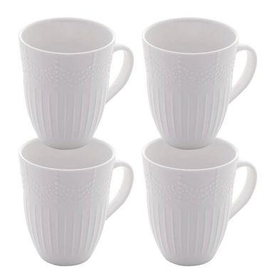 Kit com 4 Canecas de Porcelana Chandelier 340ml