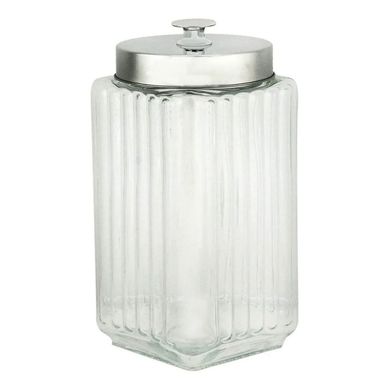 Porta Mantimento Vidro com Tampa de Metal 1,2L Lyor