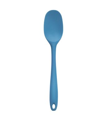 Esptula de Silicone Duplo Redonda Azul Oikos
