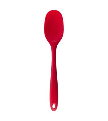 Esptula de Silicone Duplo Redonda Vermelha Oikos