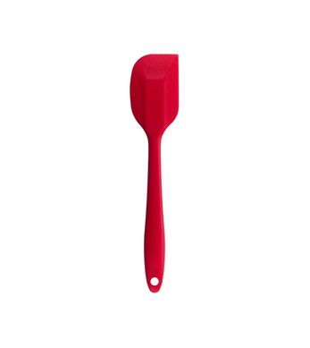 Esptula de Silicone Duplo Reta Po Duro Pequena Vermelha Oikos