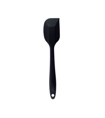 Esptula de Silicone Duplo Reta Po Duro Pequena Preta Oikos