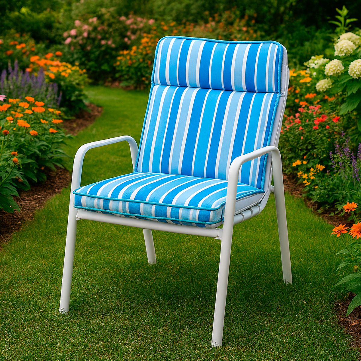 Cadeira com Almofada 22 74x56x90cm Just Home Collection, marca  - Foto Principal
