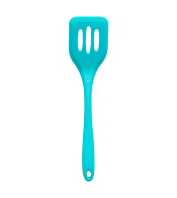 Esptula Vazada de Silicone Duplo Verde Oikos
