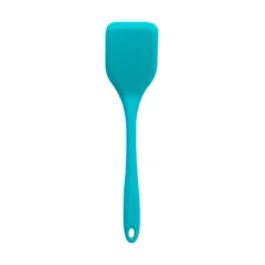 Espátula de Silicone Duplo Lisa Verde Oikos