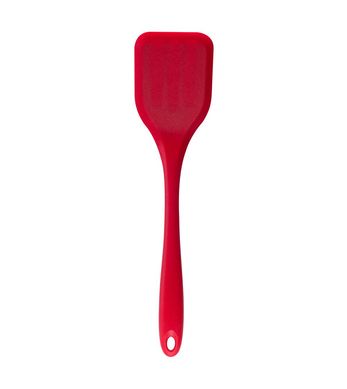 Esptula de Silicone Duplo Lisa Vermelha Oikos