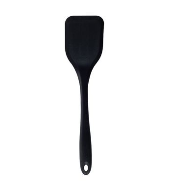 Esptula de Silicone Duplo Lisa Preta Oikos