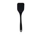 Espátula de Silicone Duplo Lisa Preta Oikos