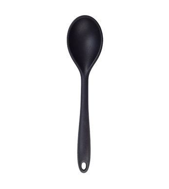 Colher de Silicone Duplo Preta Oikos