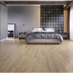 Piso Vinilico Lvt Cola Kansas Marron 2mm 121.9x23.8 Cx4.68m²  Eucafloor