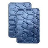 Kit 2 Pisos Banho Diamon Azul