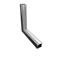 Conector Parede Perfil Sobr Fino Preto