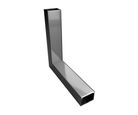 Conector Parede Perfil Sobrepor Preto