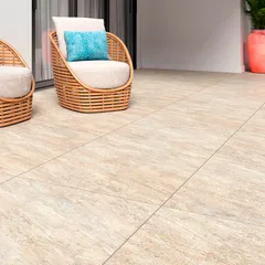 Piso Cerâmico Rústico RU 875002 75,5x75,5cm Stone Bege Caixa 2,28 m² Bellacer