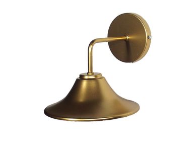 Arandela Chapeu 1 E-27, Dourado, 60W