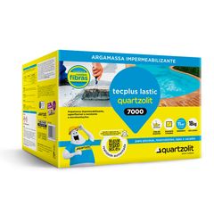 Revestimento Impermeabilizante Tecplus Lastic 7000 Caixa 18Kg Flexível com Fibras Quartzolit