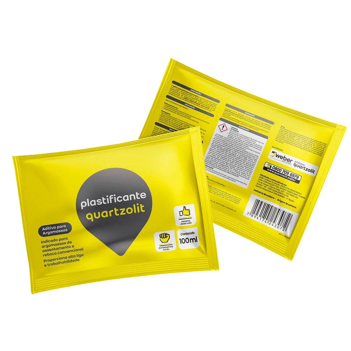 Aditivo para Argamassa Quartzolit Sache 100ml, marca  - Foto Principal