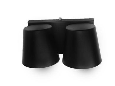 Arandela Vaso 2 Lampadas, Preto, 60W