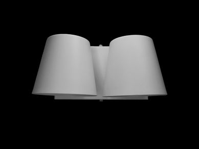 Arandela Vaso 2 Lampadas, Branco, 60W