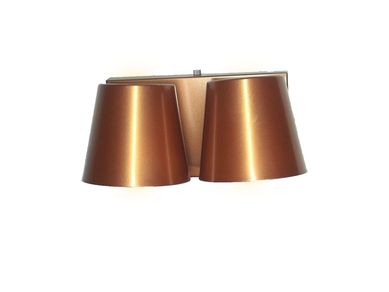 Arandela Vaso 2 Lampadas, Cobre, 60W