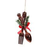 Enfeite de Natal talheres 14cm