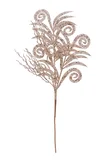 Enfeite de Natal Pick Folha com glitter 63cm