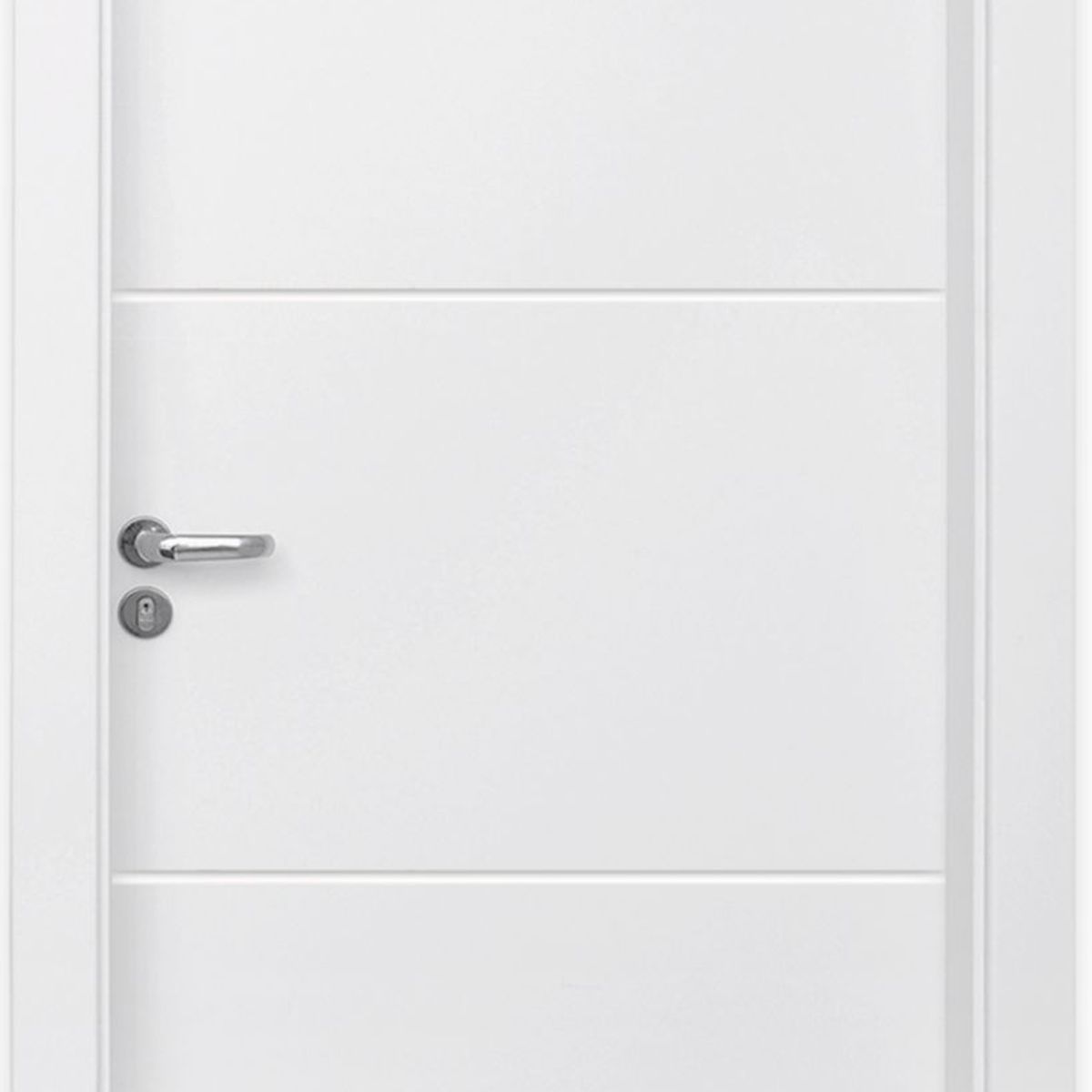 Kit Porta Frisada Montada Pss02 Acabada Branco 210X60 Direito Batente 10 A 16, marca Abrilar - Foto Principal
