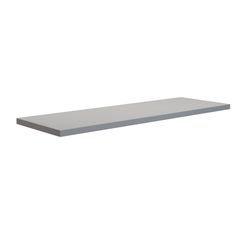 Prateleira de Madeira MDP Branca Com Suporte Invisivel 100x20x1,5cm Multivisão