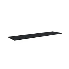 Prateleira de Madeira MDP Preta 100x30x1,5cm Multivisão