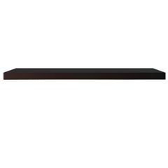 Prateleira de Madeira MDP Preta Com Suporte Invisivel 40x20X2,5cm Multivisão