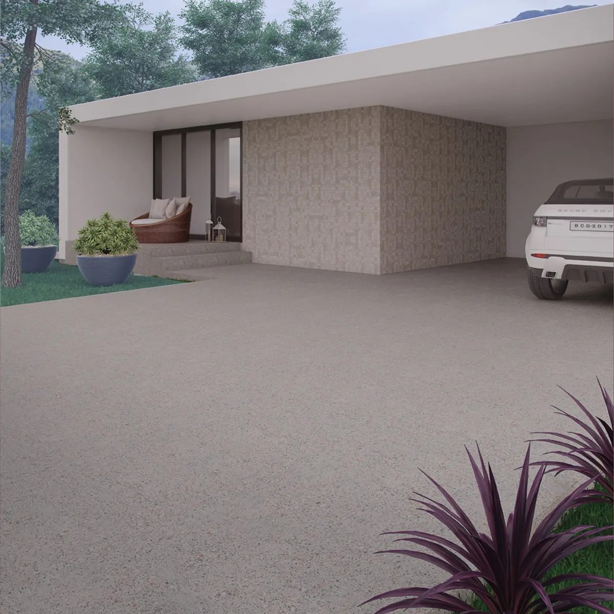 Piso Porcelanato Rústico Retificado Cinza Externo 90x90cm Terrazzo Originale EXT Biancogres Caixa 2,4m², marca Biancogres - Foto Principal